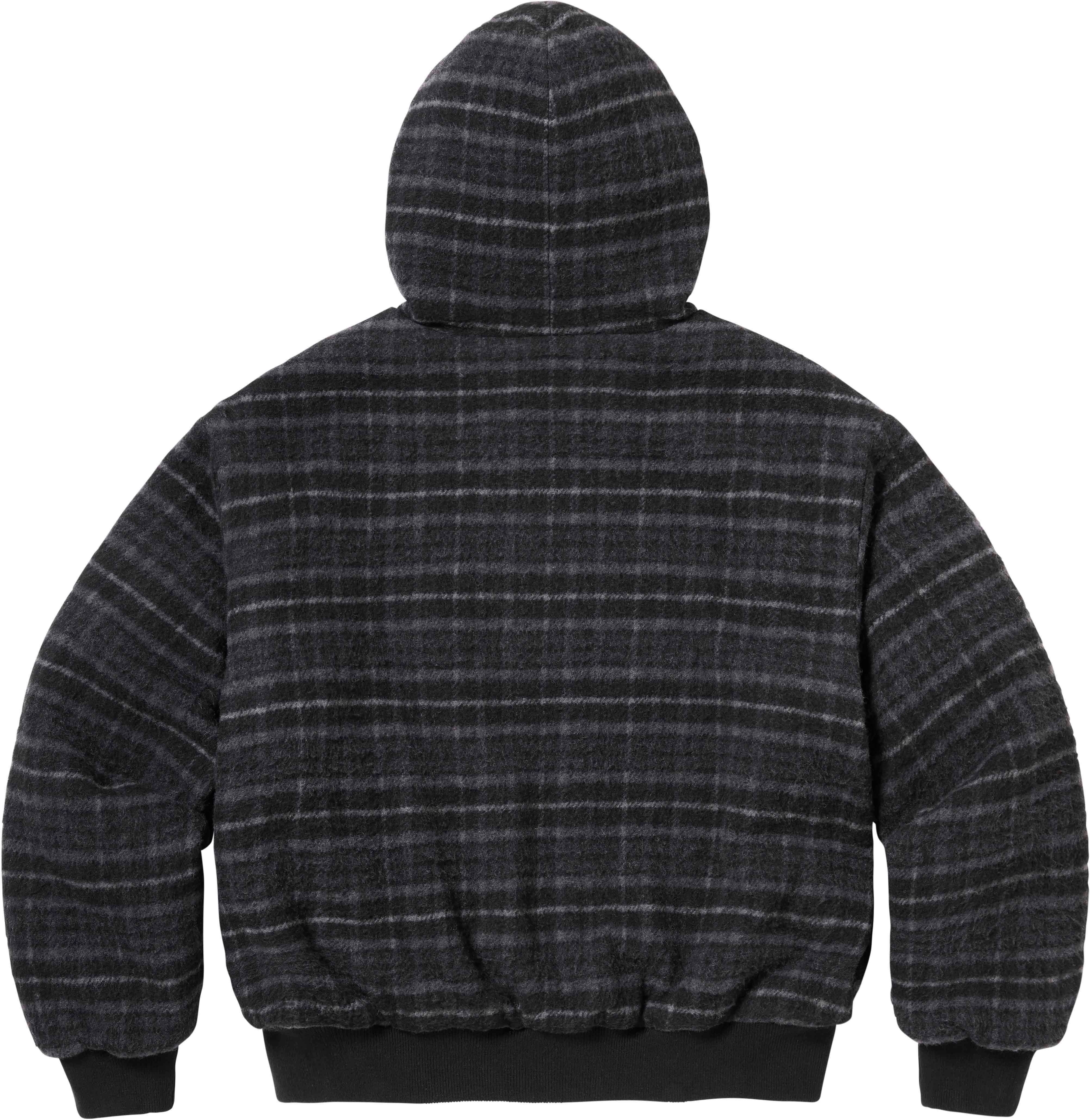 Plaid Wool Hooded Work Jacket view 2
